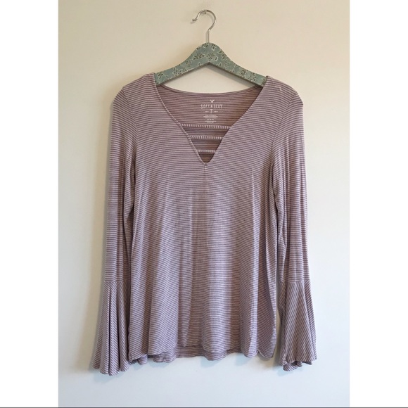 American Eagle Outfitters Tops - American Eagle | Soft & Sexy Stripe Tee